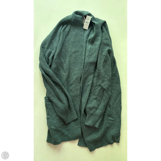Sweater Cardigan By Loft In Green, Size: Xl