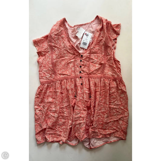 Top Short Sleeve By True Craft In Orange, Size: Xl