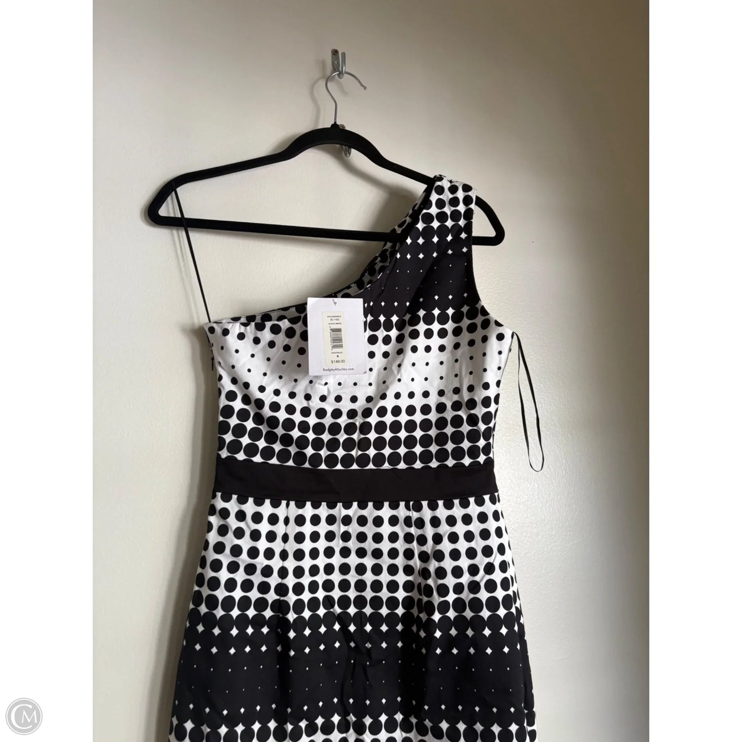 Dress Party Midi By Belle In Polkadot Pattern, Size: S