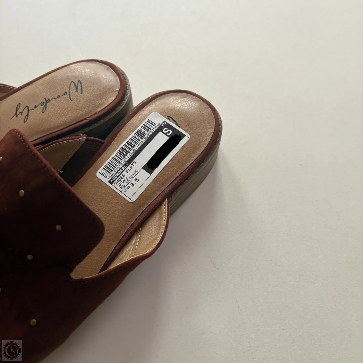 Shoes Flats By Wonderly In Brown, Size: 8.5