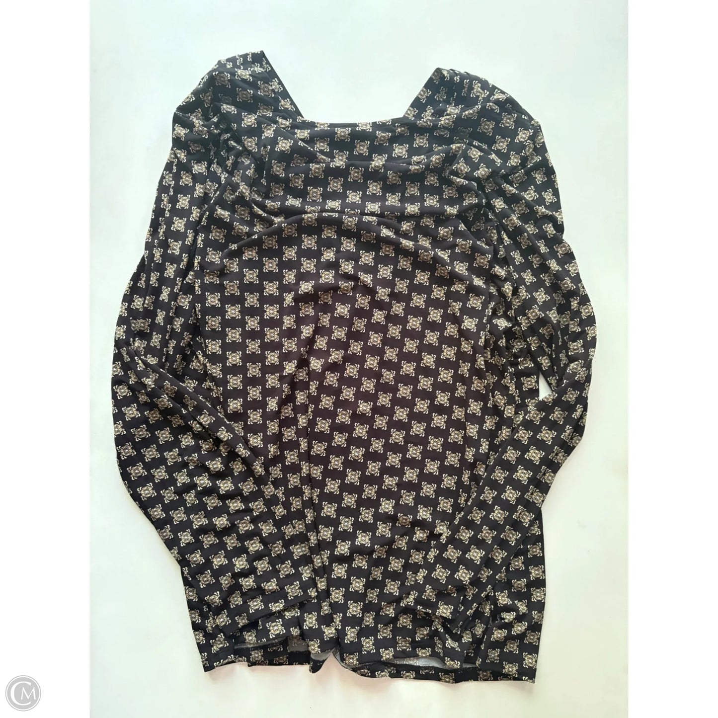 Top Long Sleeve By Lane Bryant In Black, Size: 1x