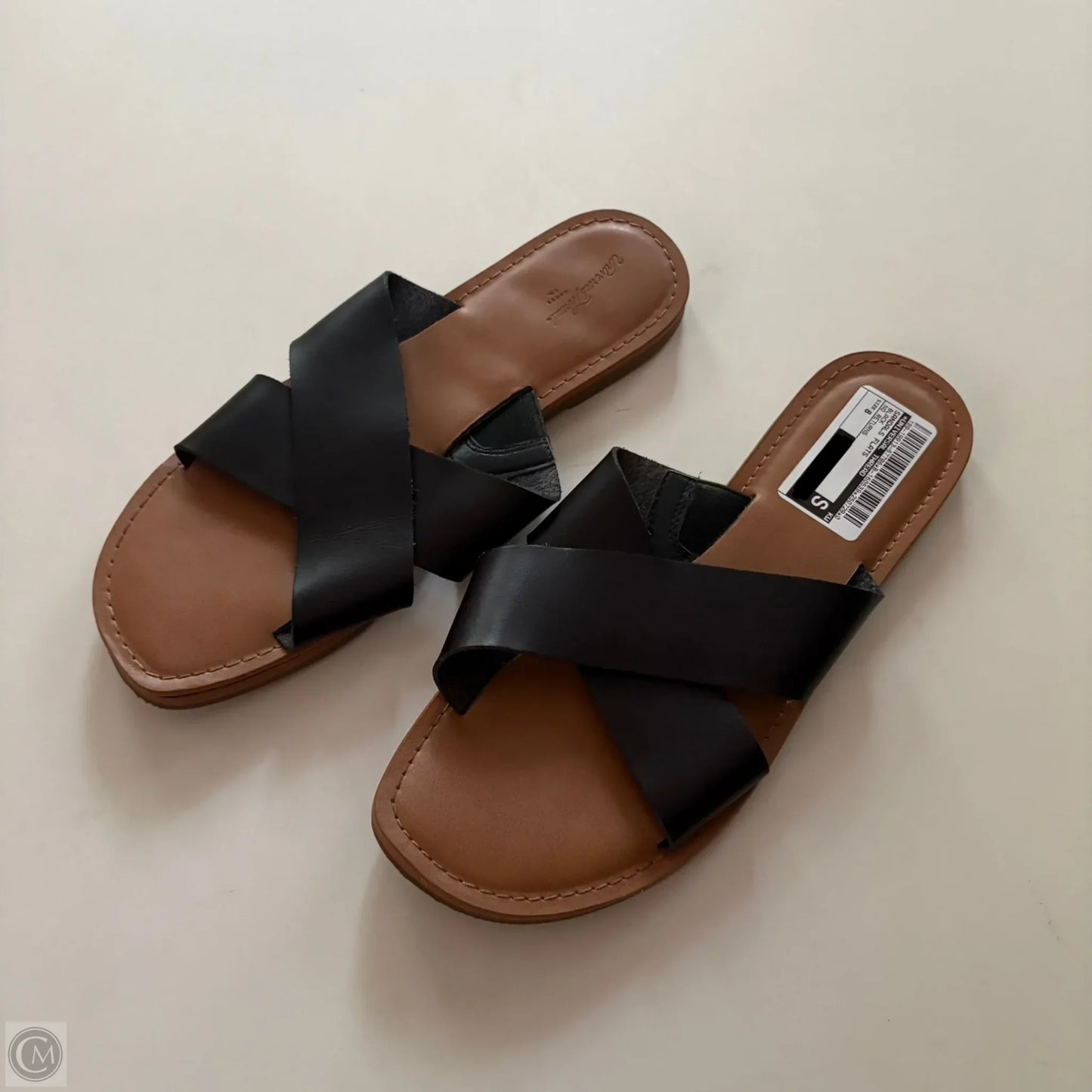 Sandals Flats By Universal Thread In Black, Size: 8