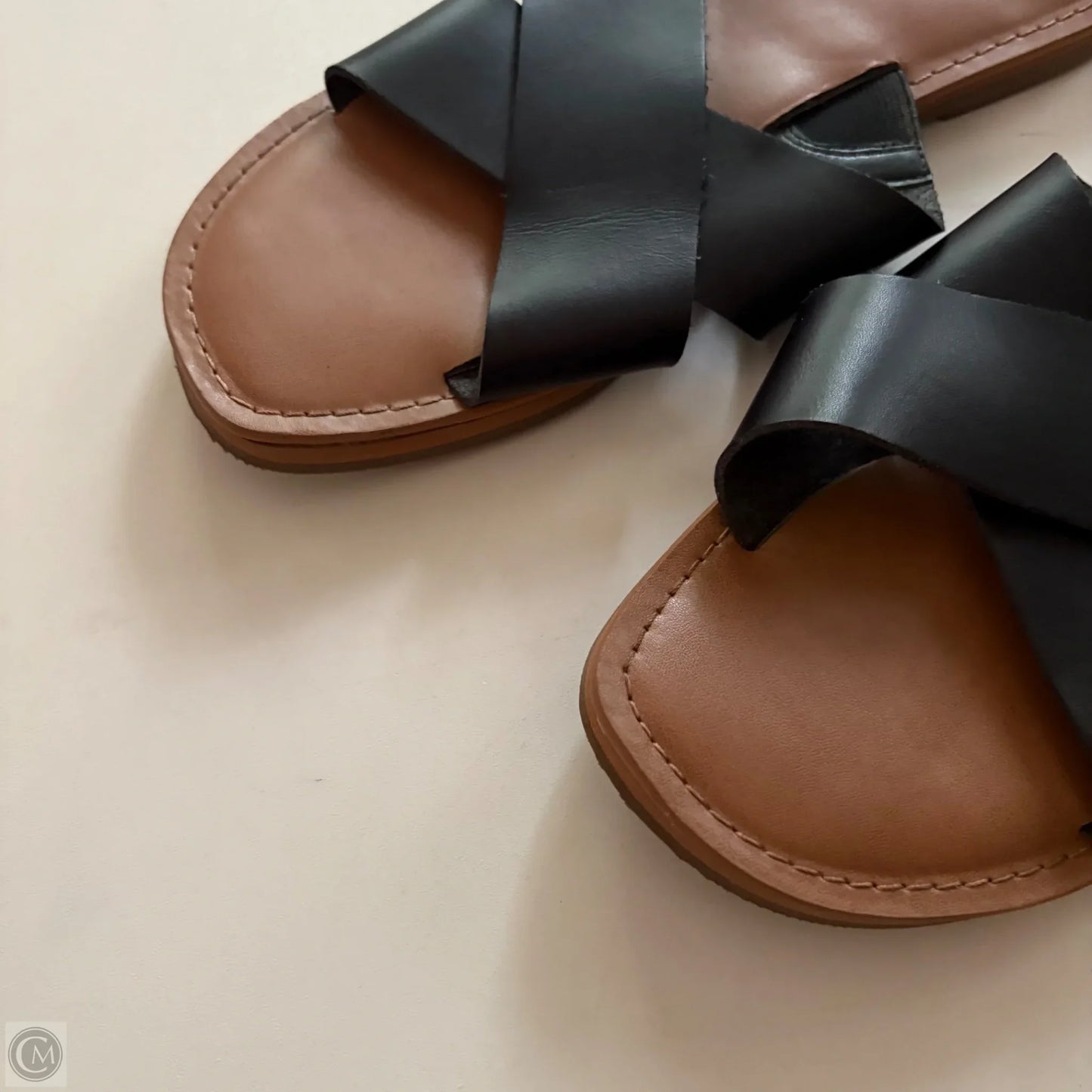 Sandals Flats By Universal Thread In Black, Size: 8