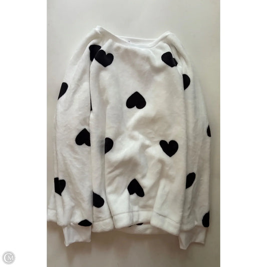 Sweatshirt Crewneck By Loft In White, Size: 2x
