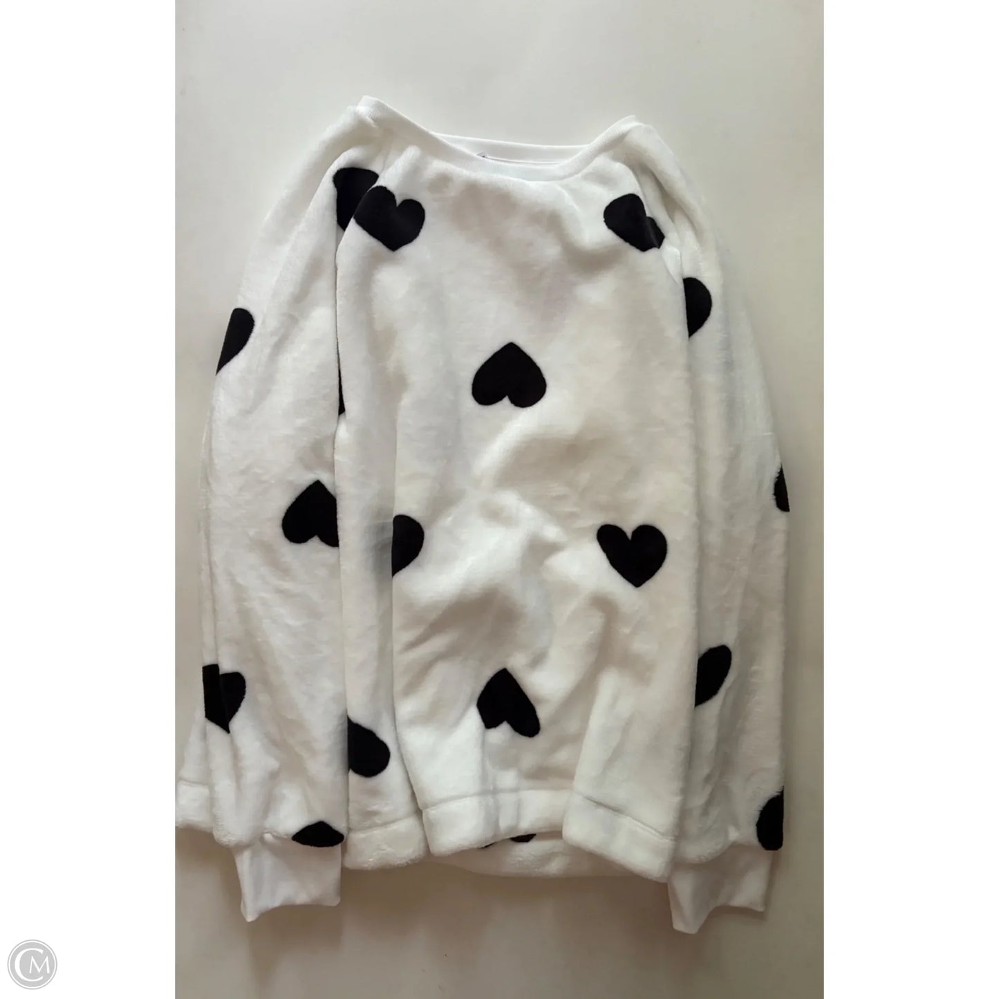 Sweatshirt Crewneck By Loft In White, Size: 2x