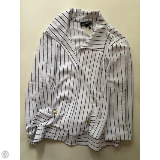 Blazer By NYCC In Striped Pattern, Size: 1x