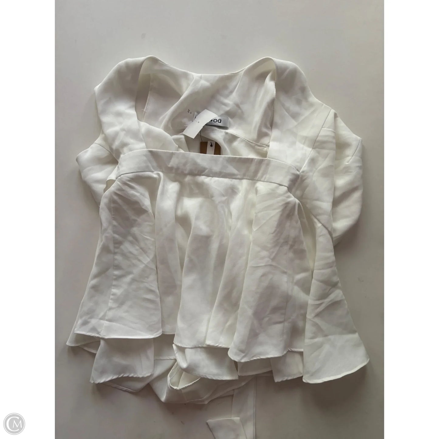 Blouse Short Sleeve By Do Be In White, Size: S
