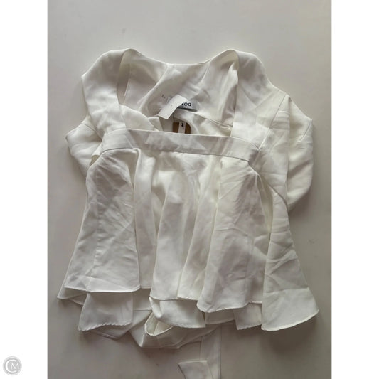 Blouse Short Sleeve By Do Be In White, Size: S