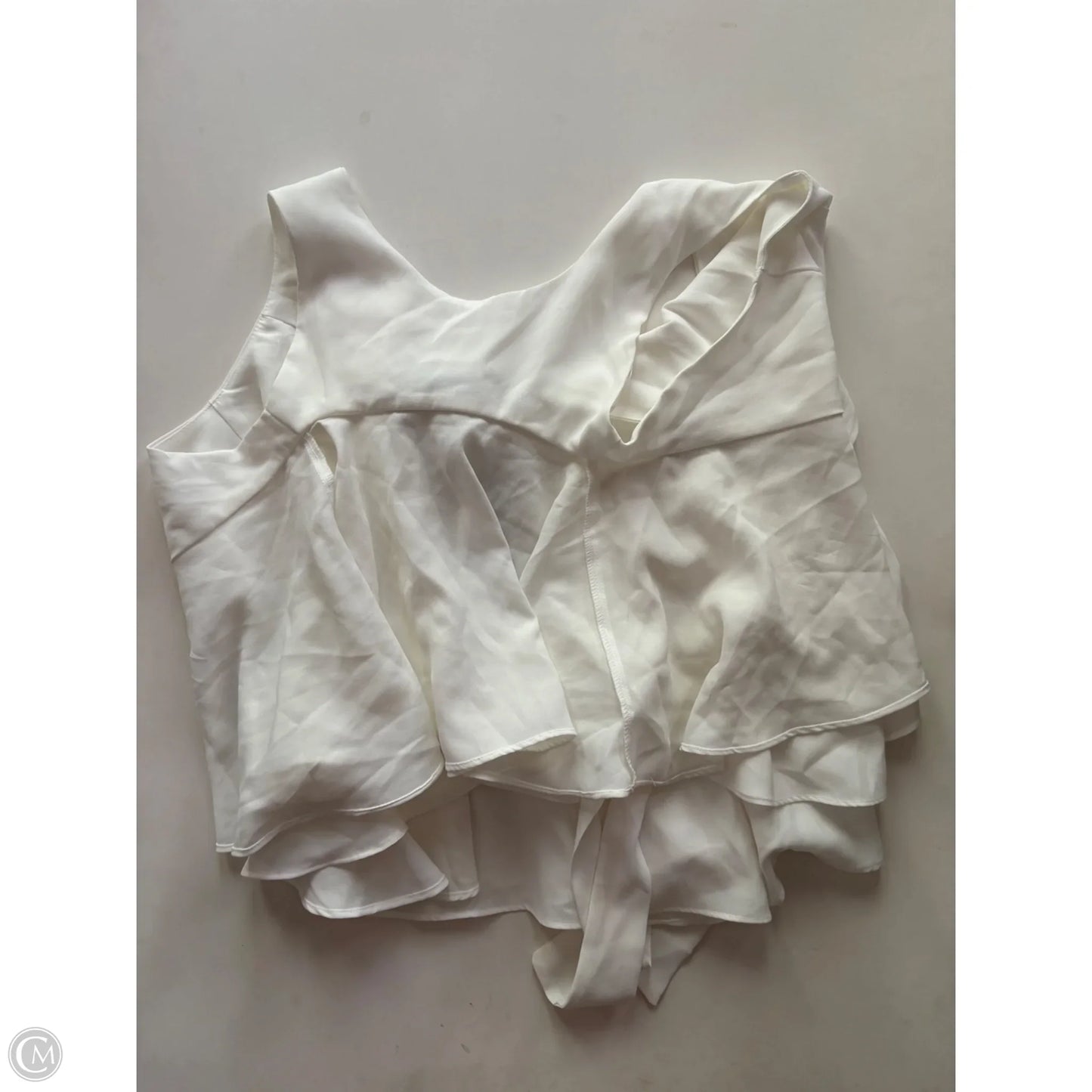 Blouse Short Sleeve By Do Be In White, Size: S