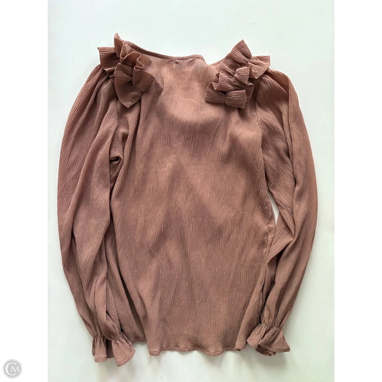 Blouse Long Sleeve By Darling In Brown, Size: S