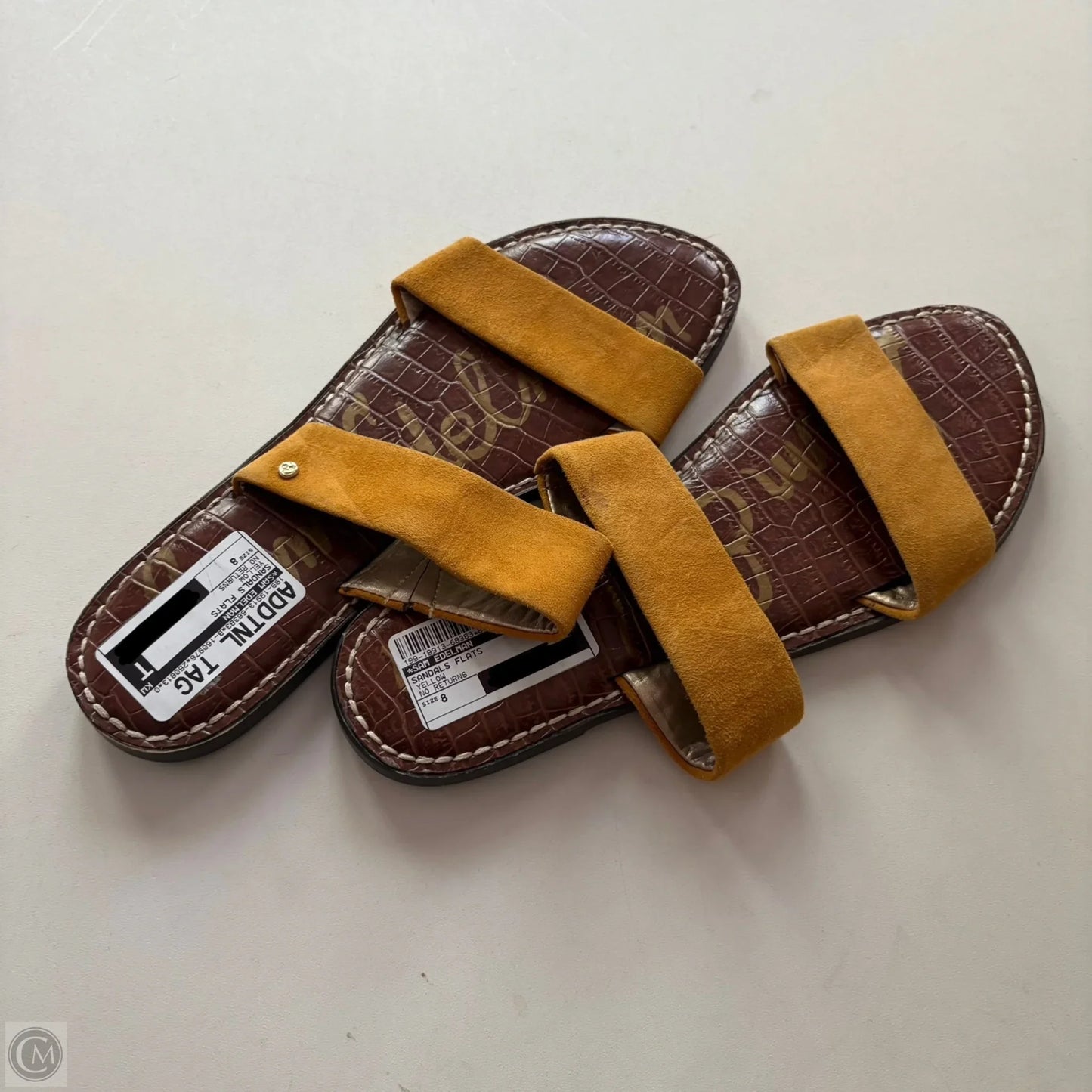 Sandals Flats By Sam Edelman In Yellow, Size: 8