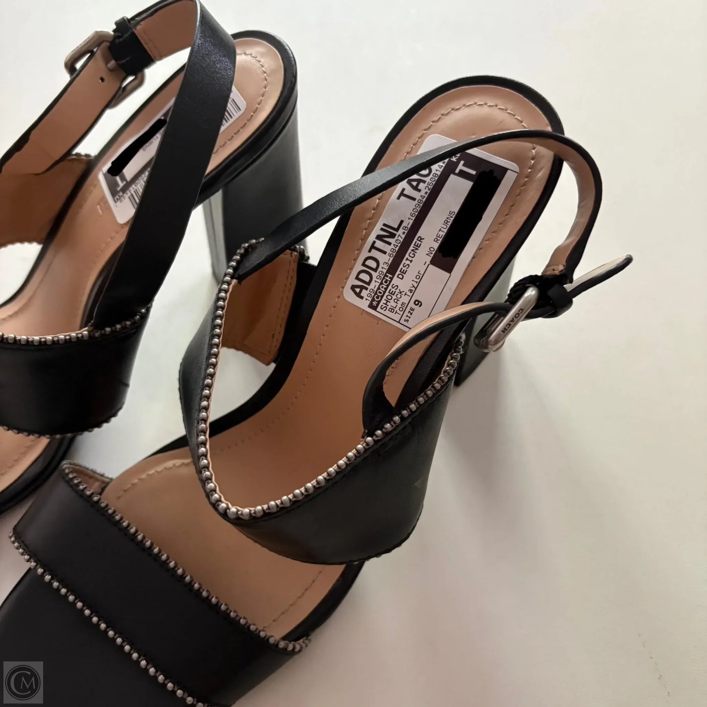 Shoes Designer By Coach In Black, Size: 9