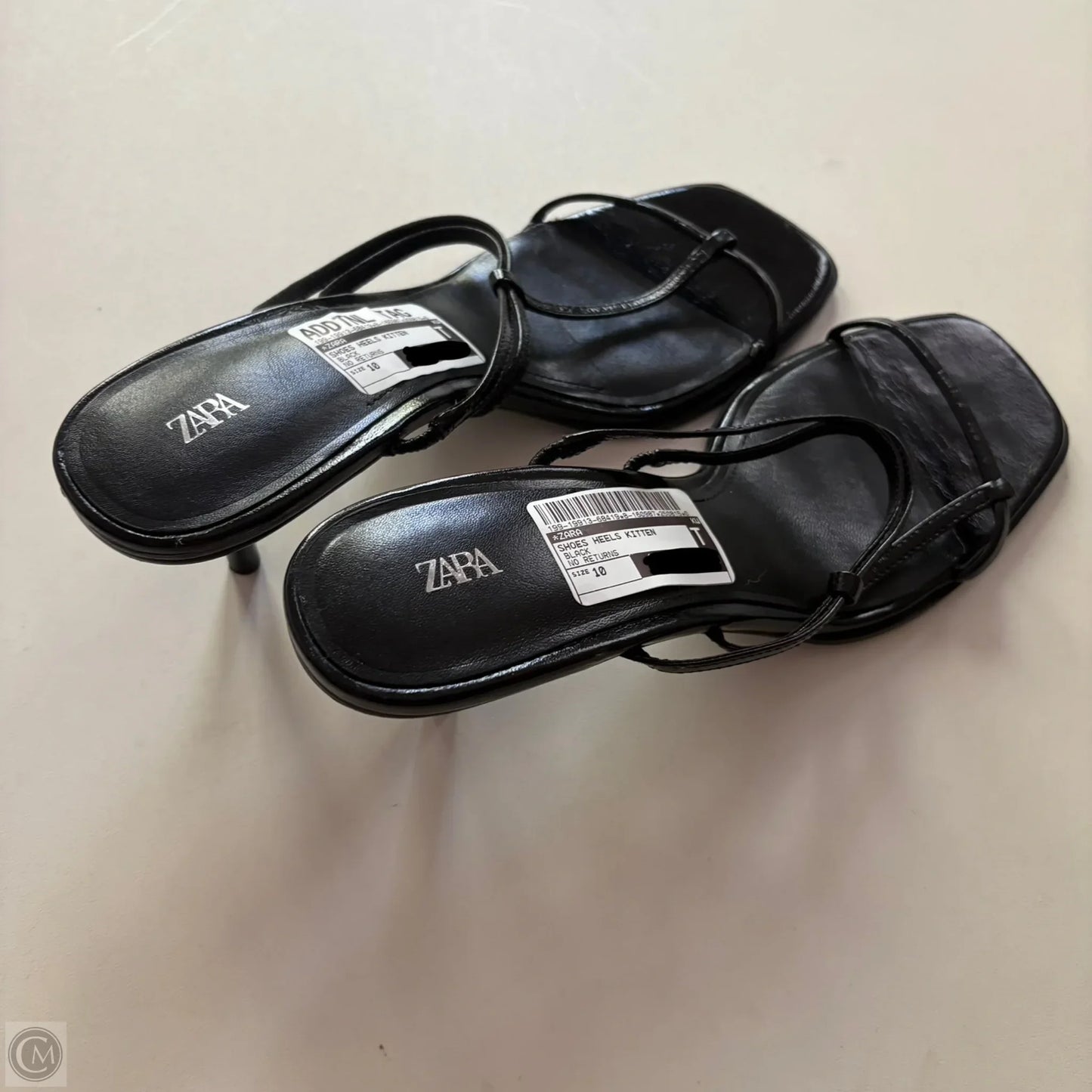 Shoes Heels Kitten By Zara In Black, Size: 10
