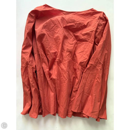 Top Long Sleeve By Ashley Stewart In Orange, Size: 3x
