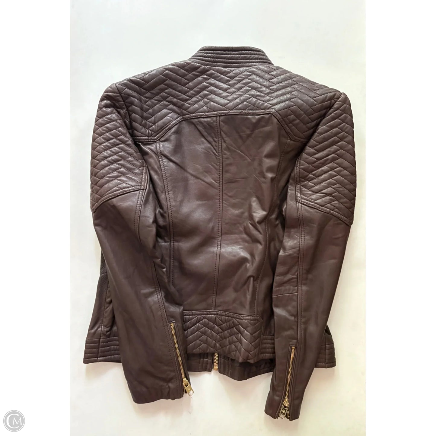 Coat Designer By Michael Kors In Brown, Size: Xl