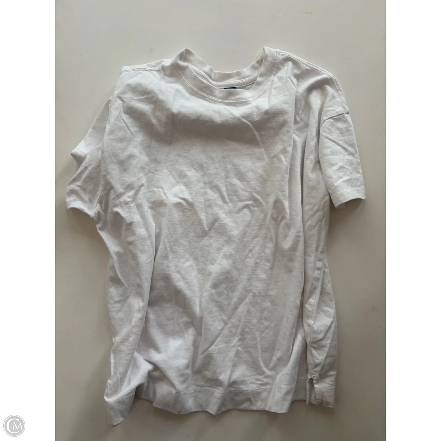 Top Short Sleeve By Old Navy In White, Size: L