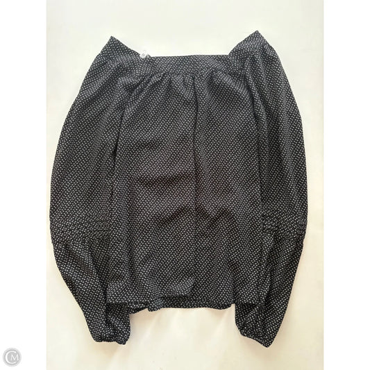 Blouse Long Sleeve By Lc Lauren Conrad In Black, Size: M