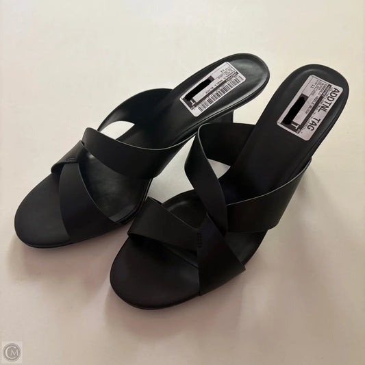 Sandals Heels Block By Report In Black, Size: 11