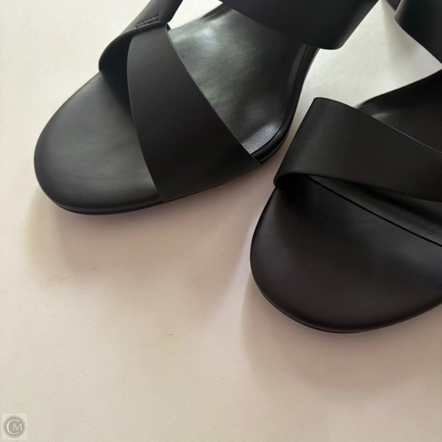 Sandals Heels Block By Report In Black, Size: 11