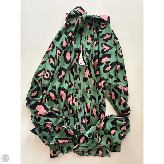 Blouse Long Sleeve By L Love In Animal Print, Size: M