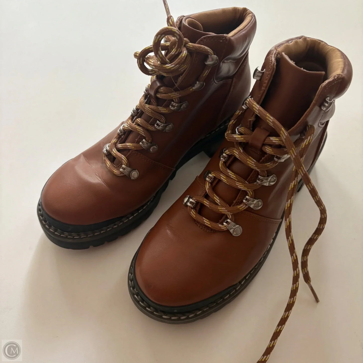 Boots Ankle Heels By Universal Thread In Brown, Size: 6.5