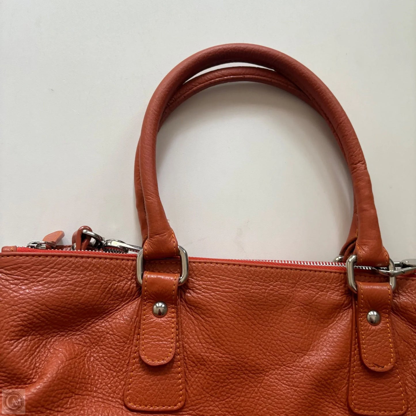 Handbag Leather By Claudia Firenze, Size: Large