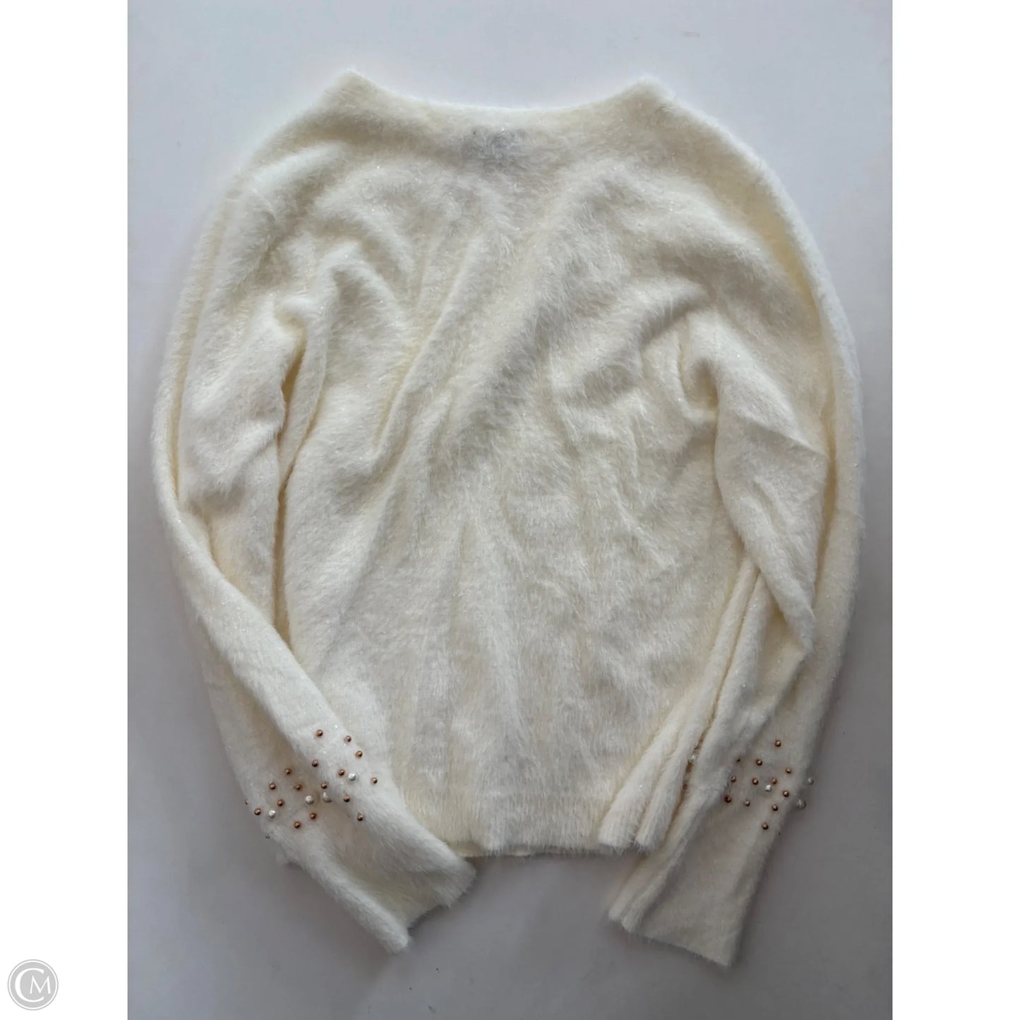 Sweater By Talbots In Cream, Size: L