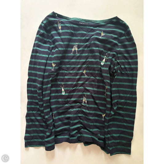 Top Long Sleeve By Talbots In Striped Pattern, Size: Xl