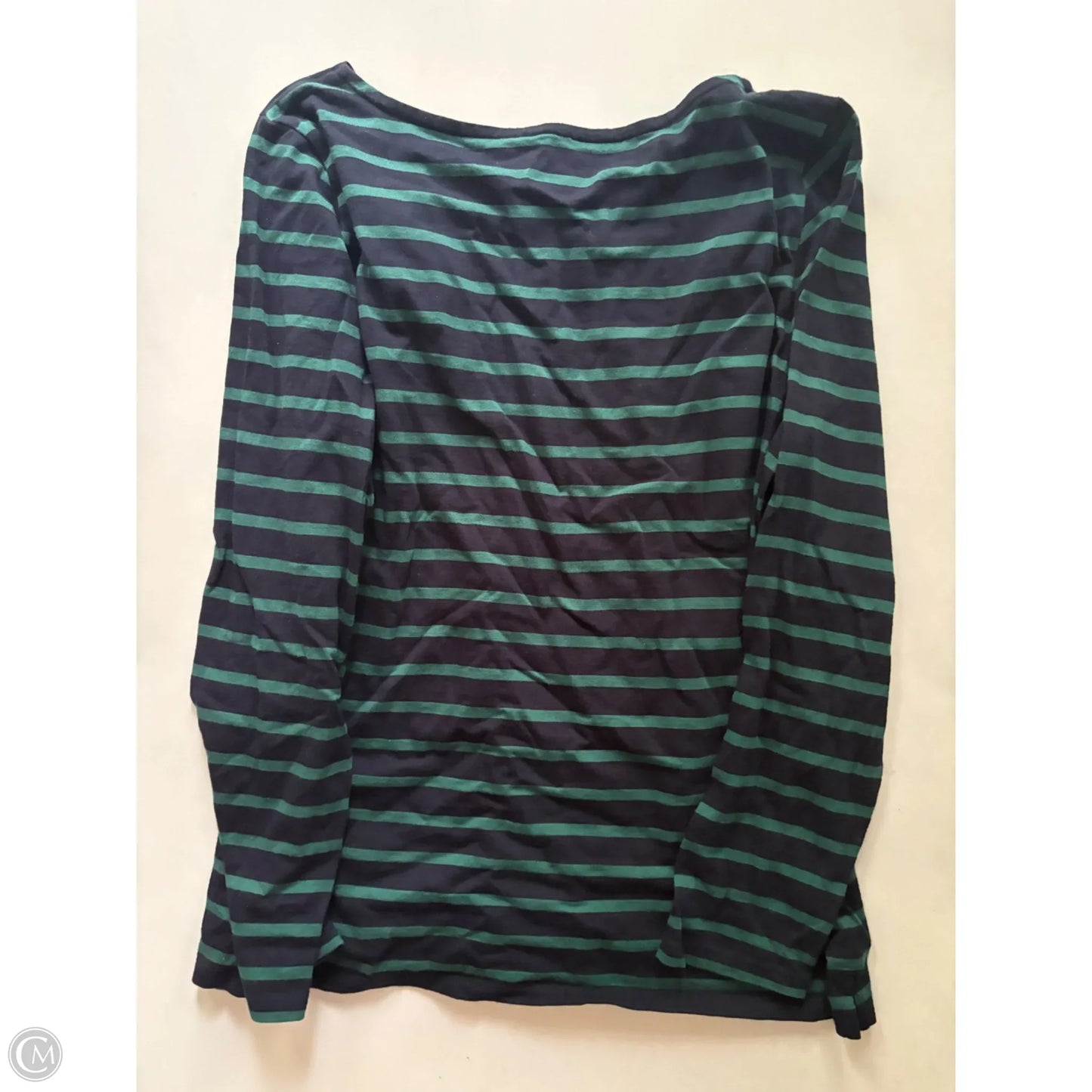 Top Long Sleeve By Talbots In Striped Pattern, Size: Xl