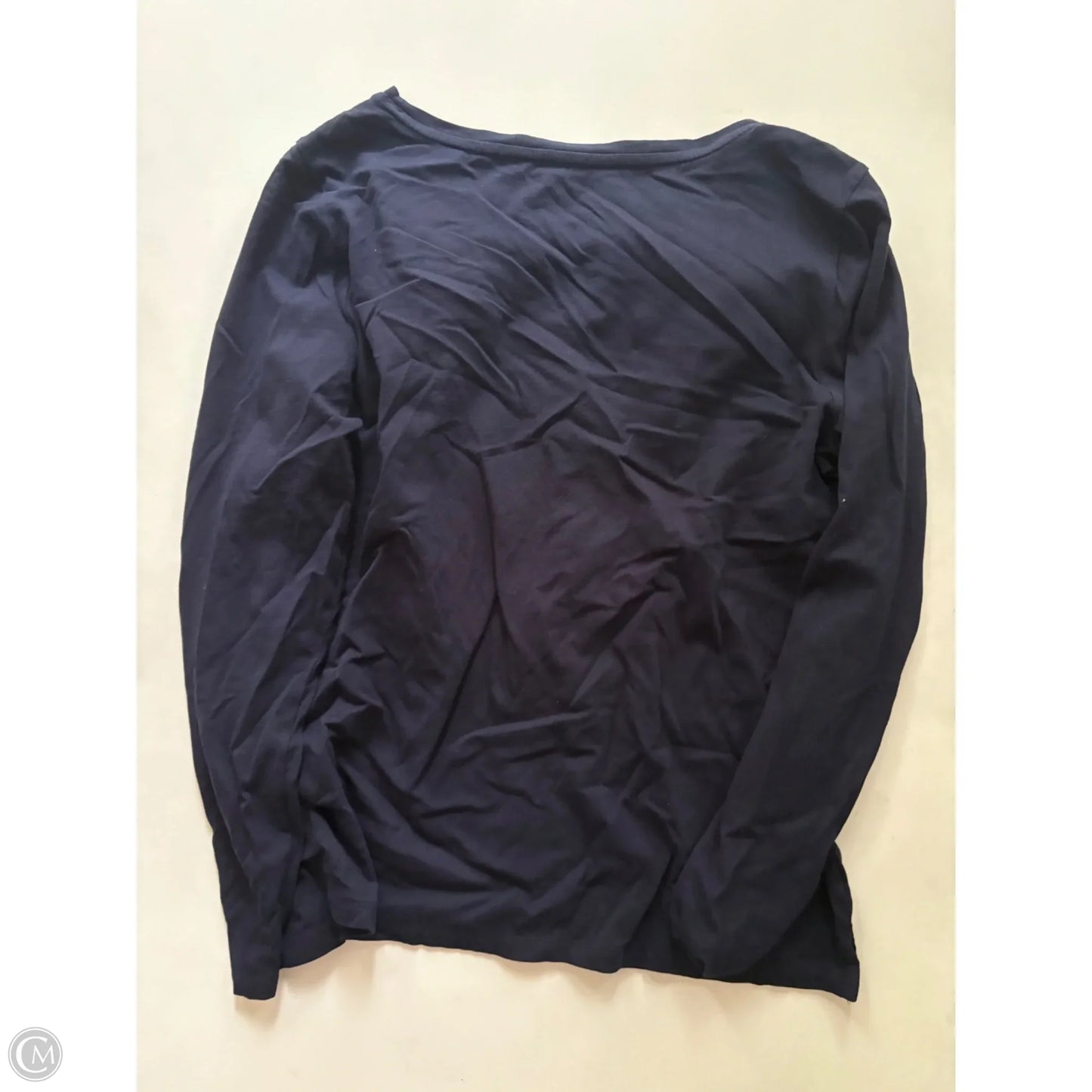 Top Long Sleeve By Talbots In Navy, Size: L