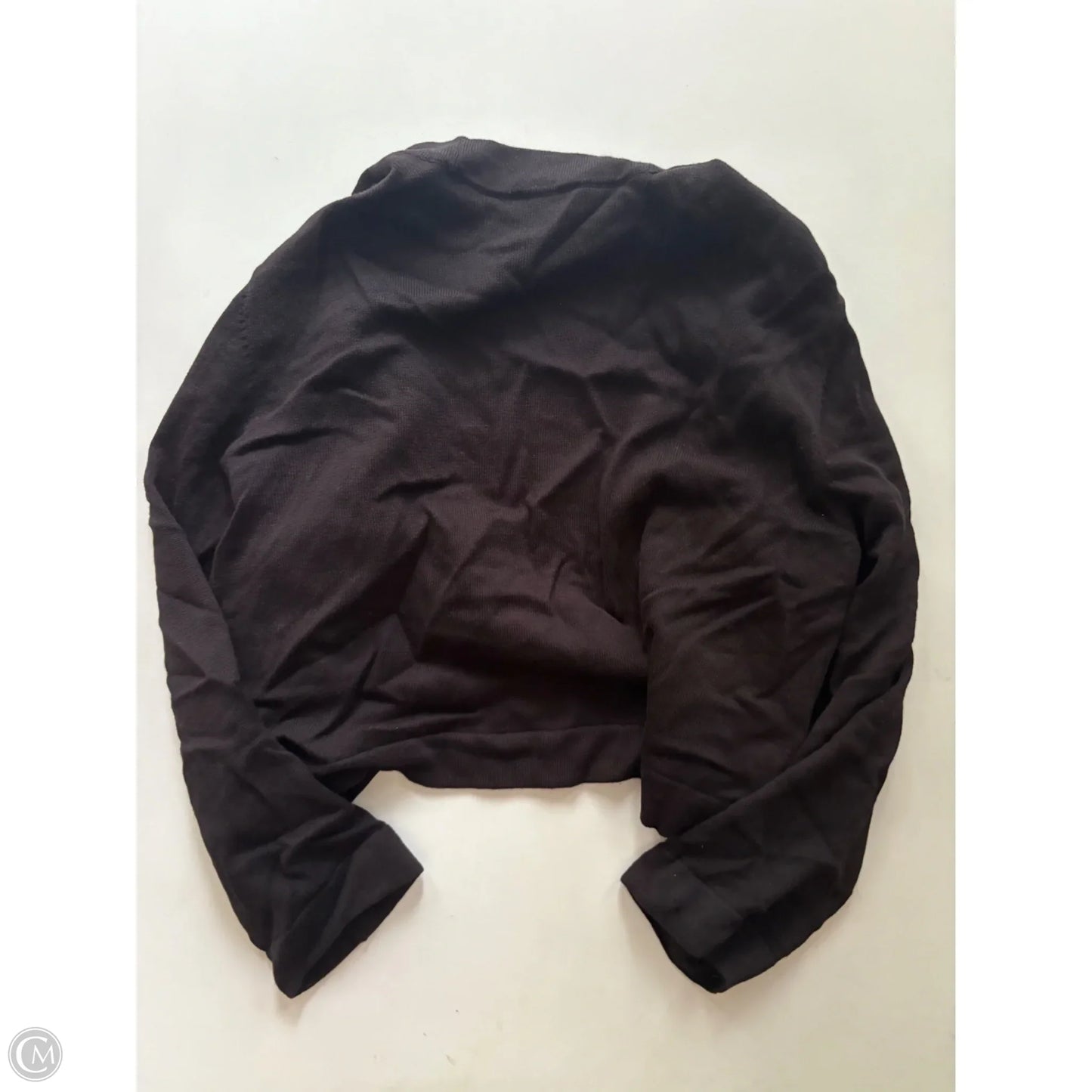 Sweater Short Sleeve By Talbots In Black, Size: L