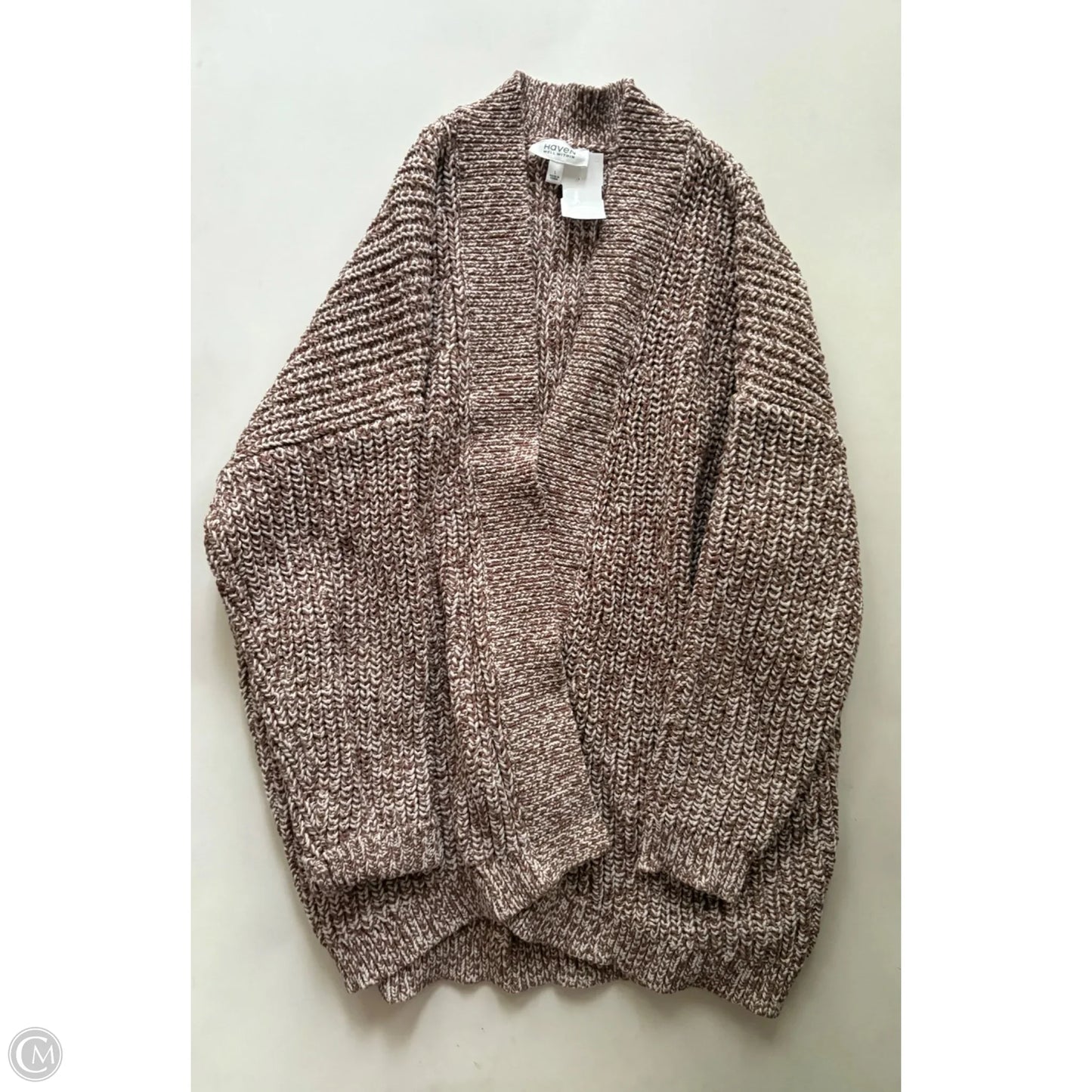 Sweater Cardigan By Haven In Brown, Size: L