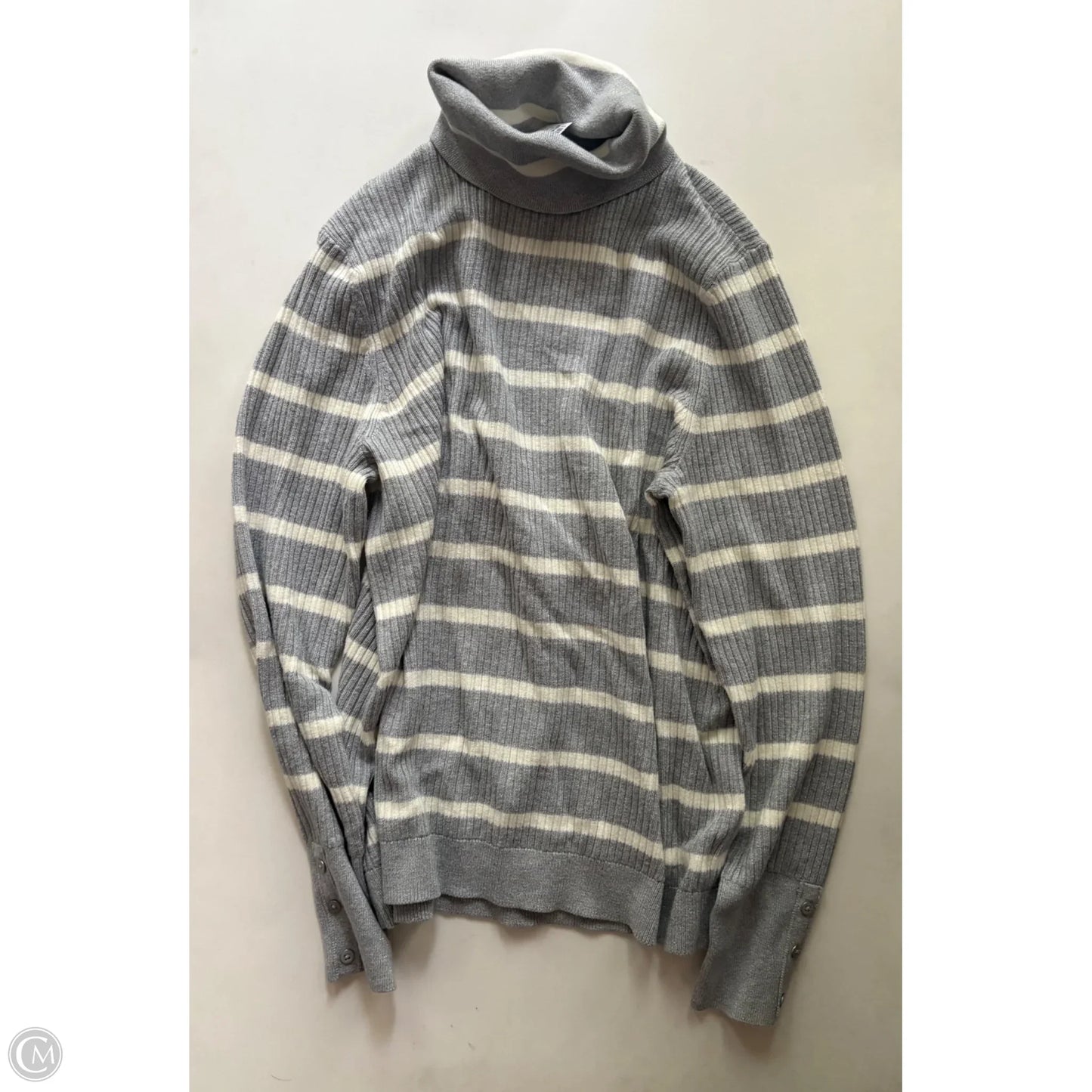 Sweater By Talbots In Grey, Size: Xl