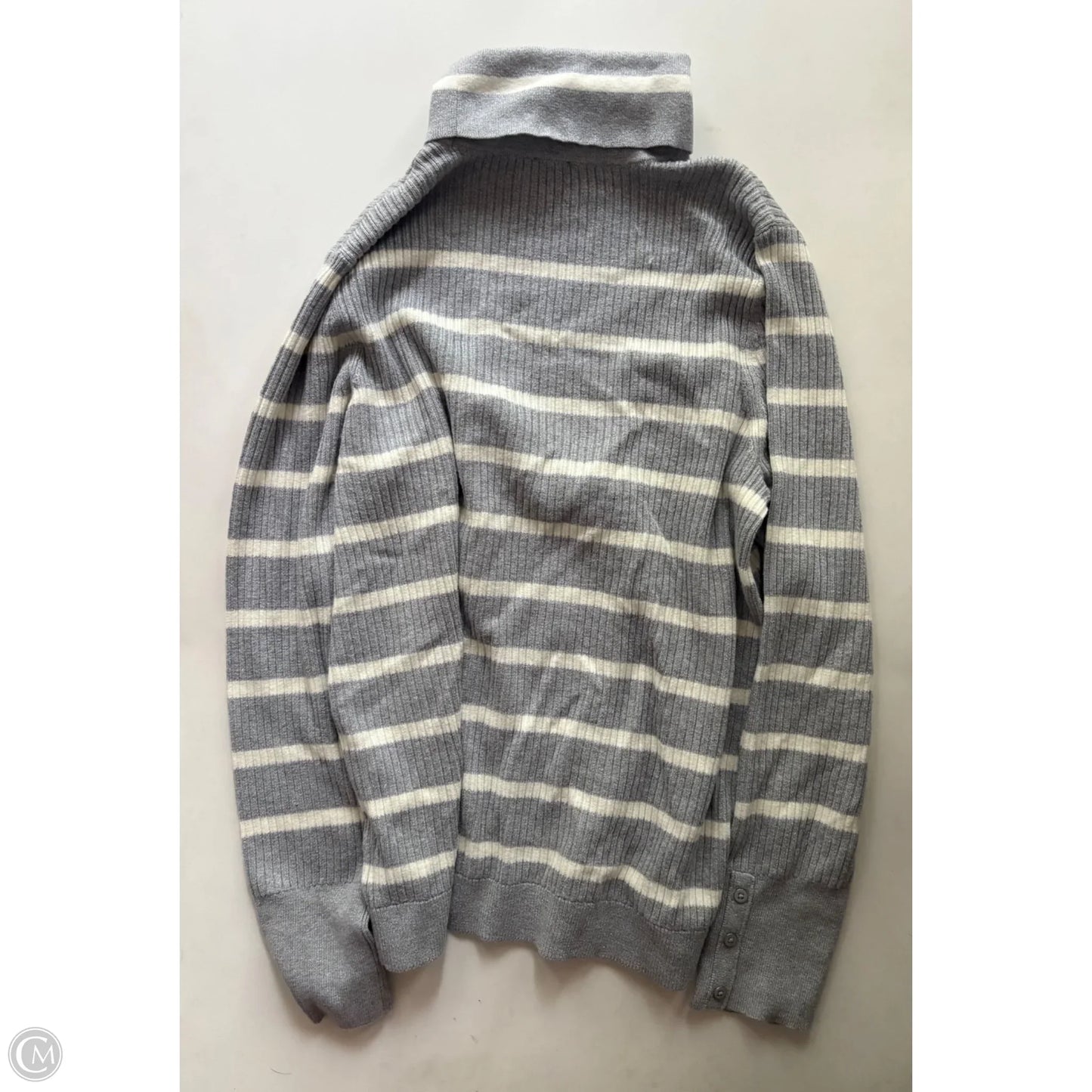 Sweater By Talbots In Grey, Size: Xl