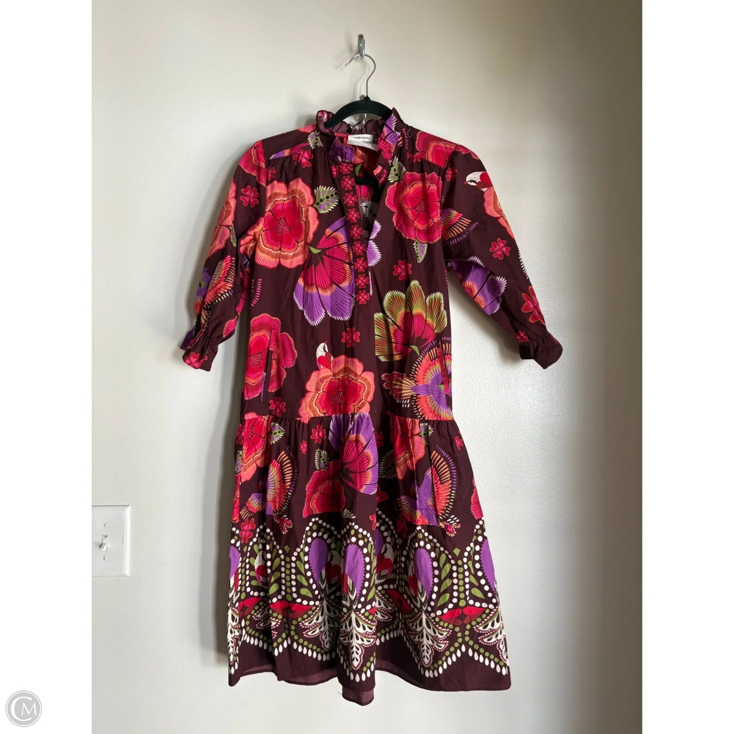 Dress Casual Maxi By Maude Vivante In Floral Print, Size: S