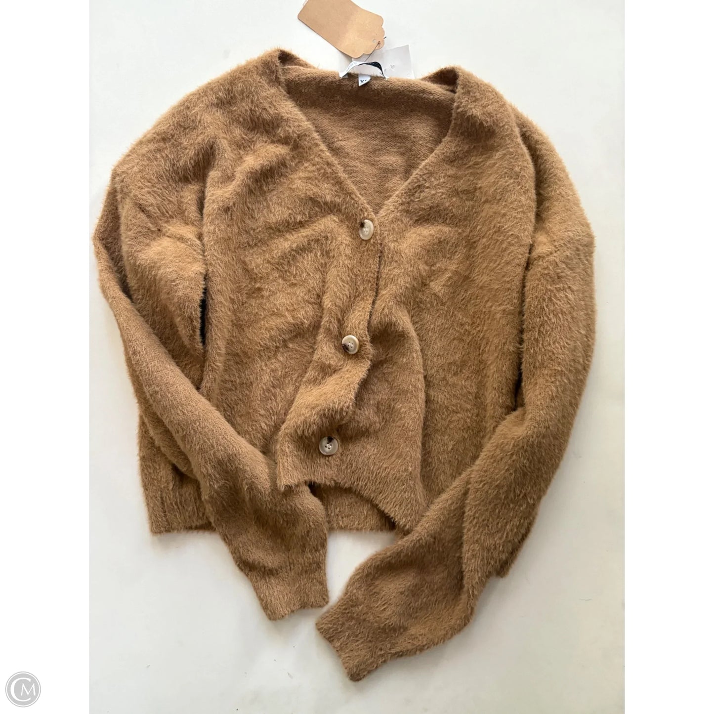 Sweater Cardigan By Cmc In Brown, Size: M