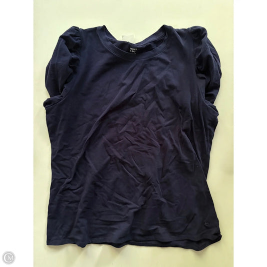 Top Short Sleeve By Crown And Ivy In Navy, Size: Xl