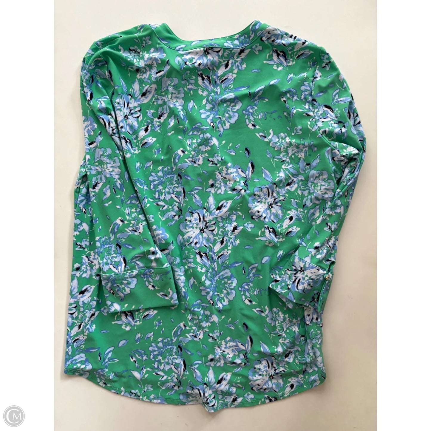 Top Long Sleeve By Anne Klein In Green, Size: Xl