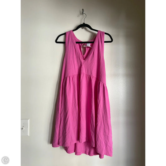 Dress Casual Midi By Melrose And Market In Pink, Size: L