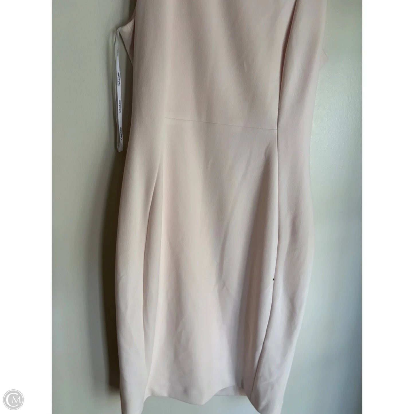 Dress Work By Calvin Klein In Cream, Size: 8