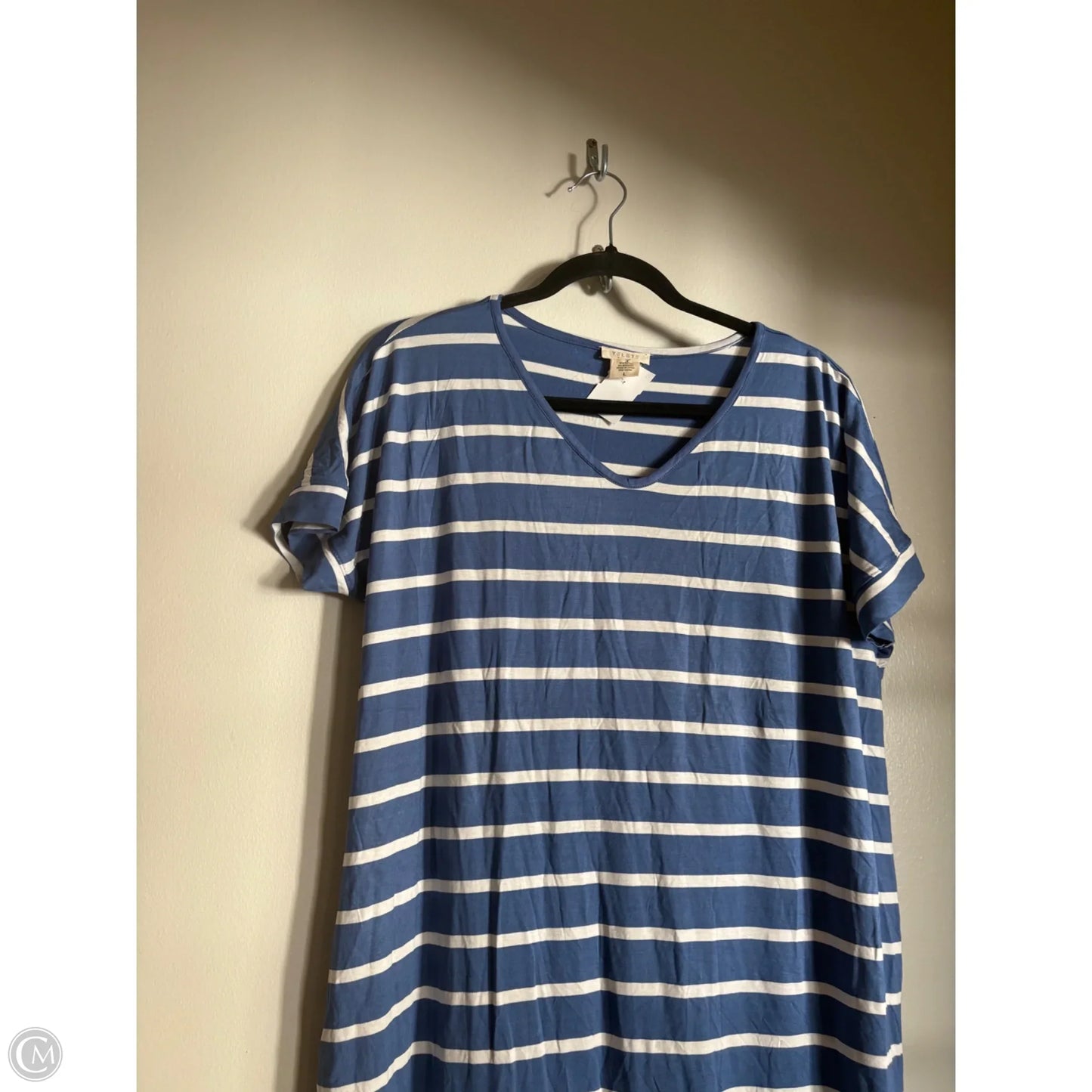 Dress Casual Maxi By Yelete In Striped Pattern, Size: L