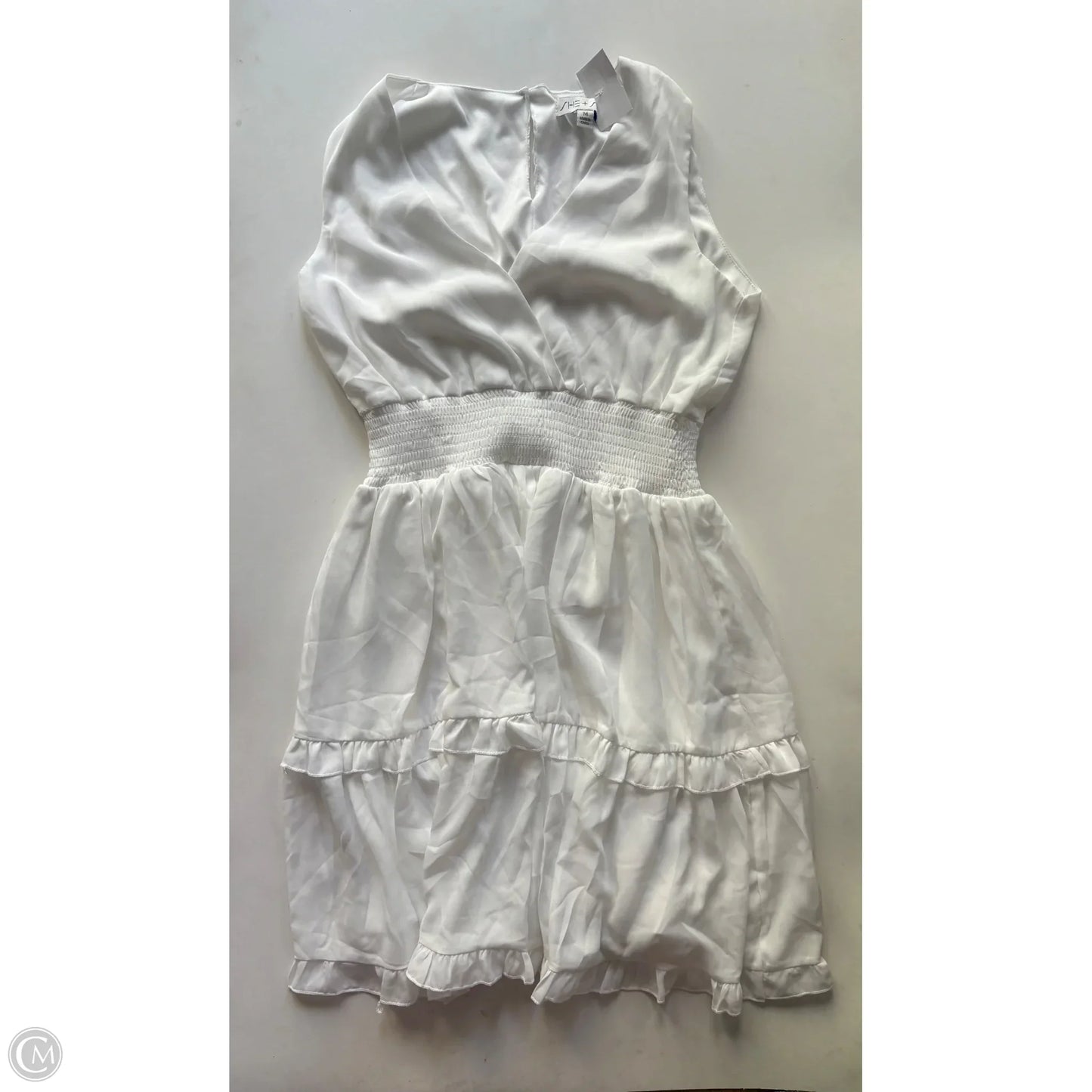Dress Casual Midi By She + Sky In White, Size: M
