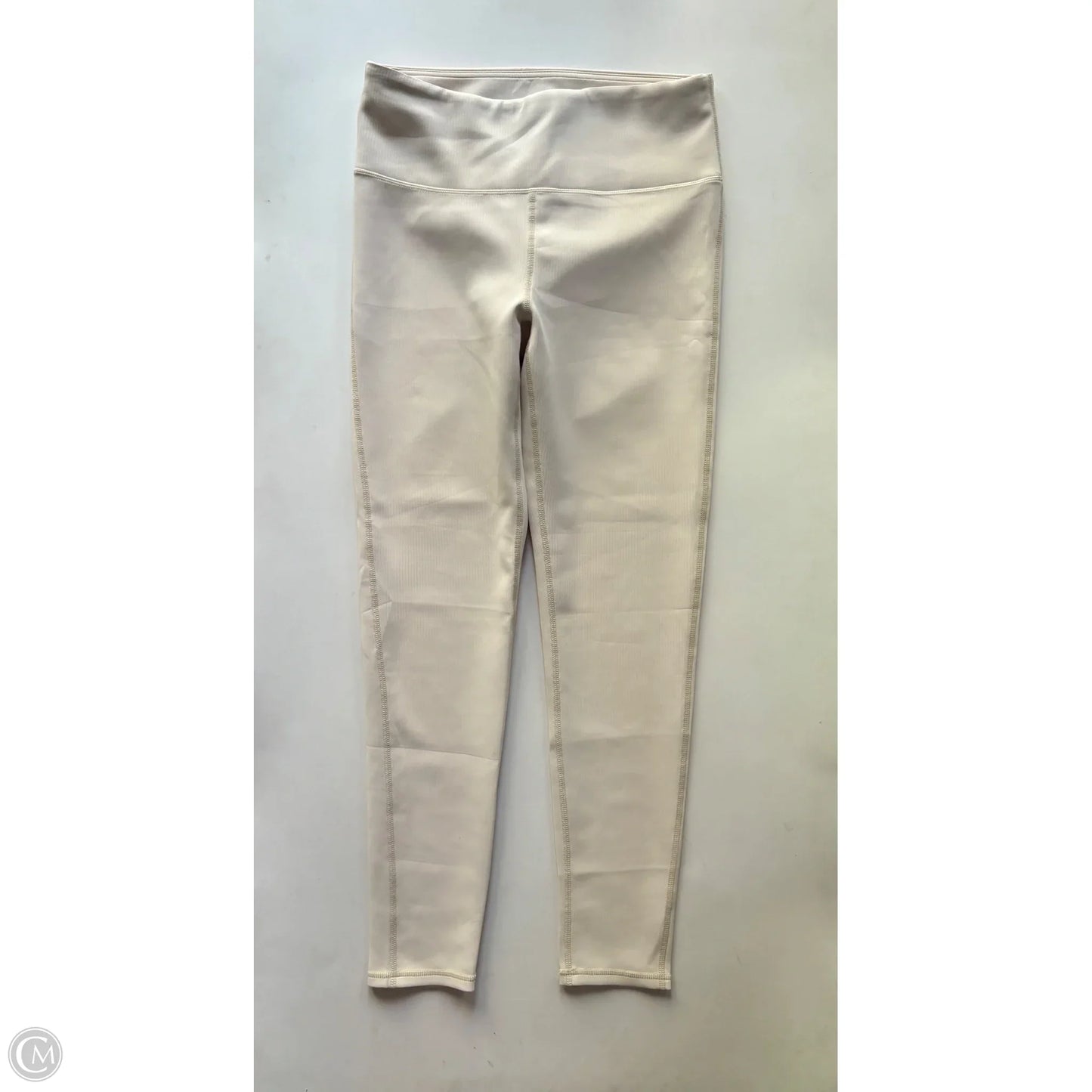 Athletic Leggings By Mono B In Cream, Size: L