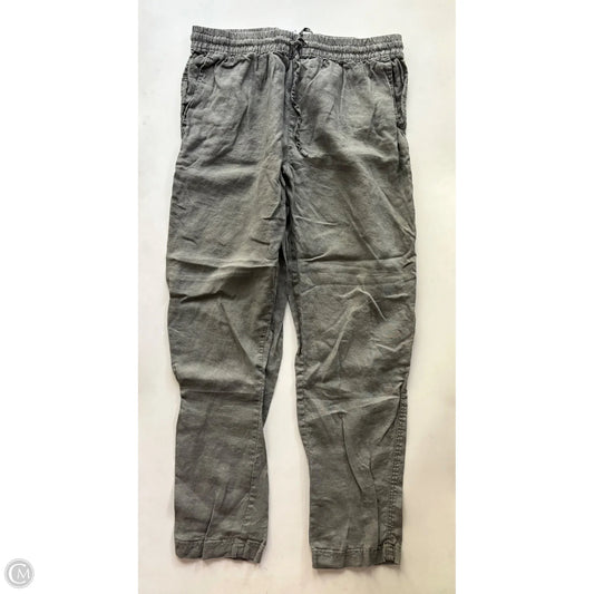 Pants Linen By H&m In Grey, Size: 8