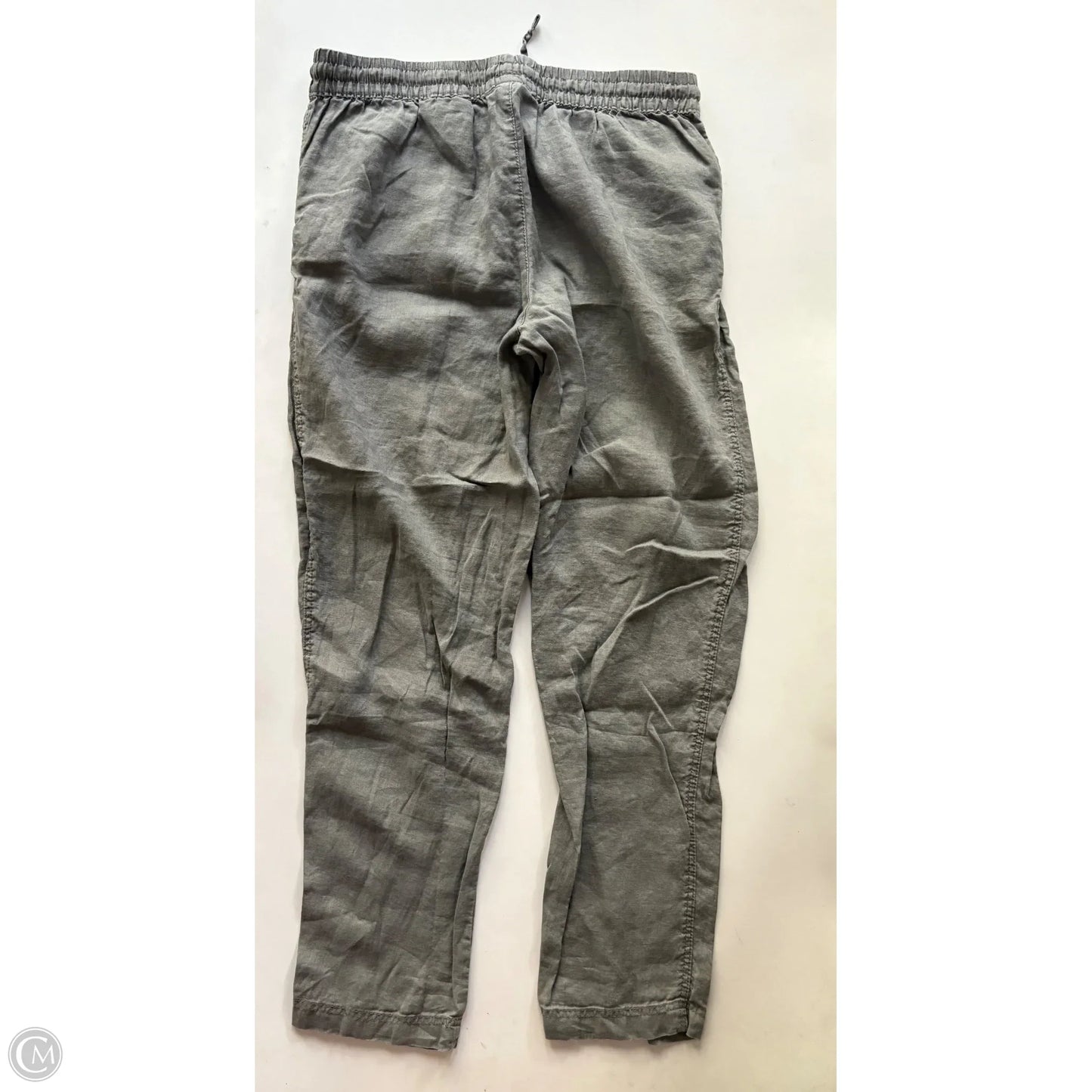 Pants Linen By H&m In Grey, Size: 8