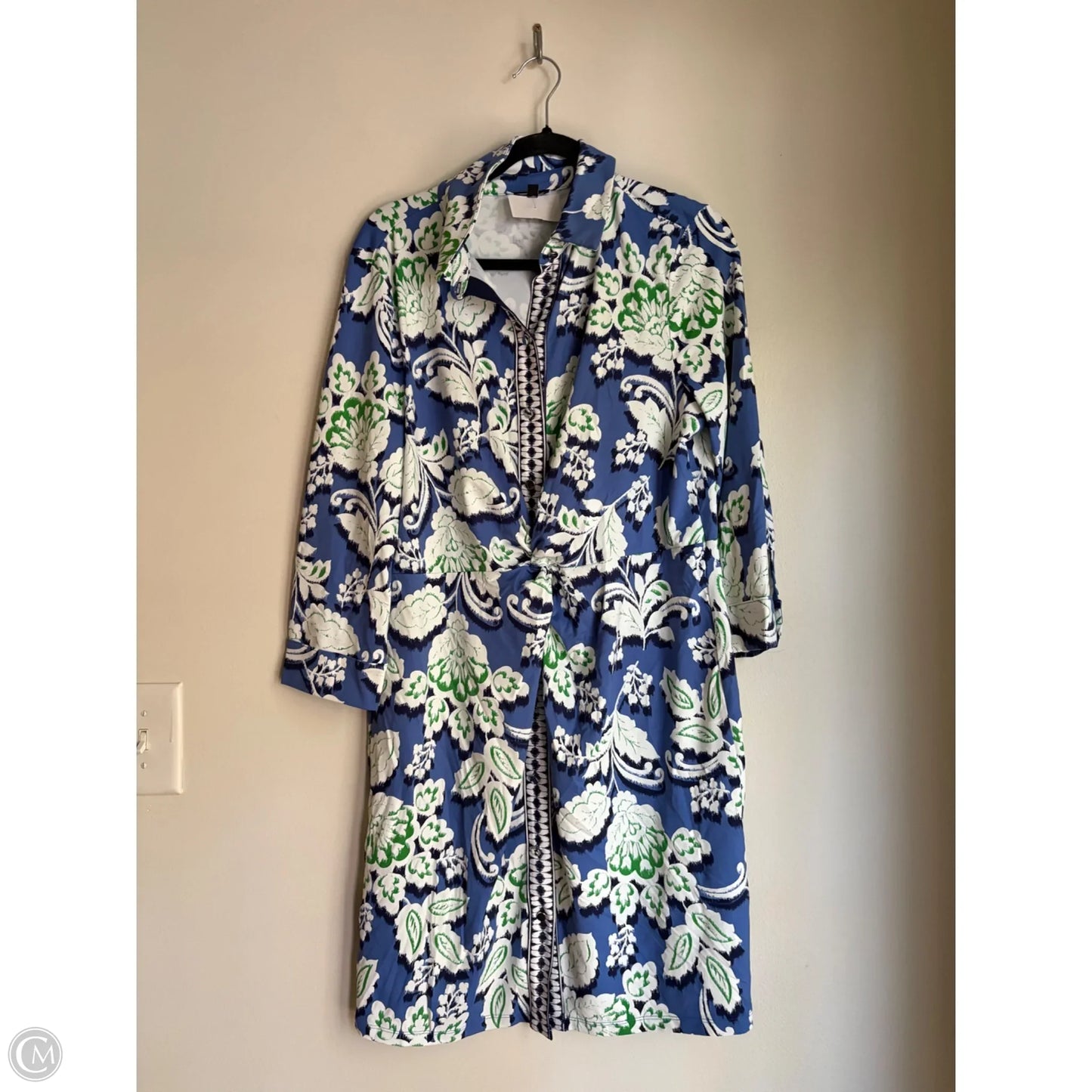 Dress Work By Talbots In Blue & Green, Size: L