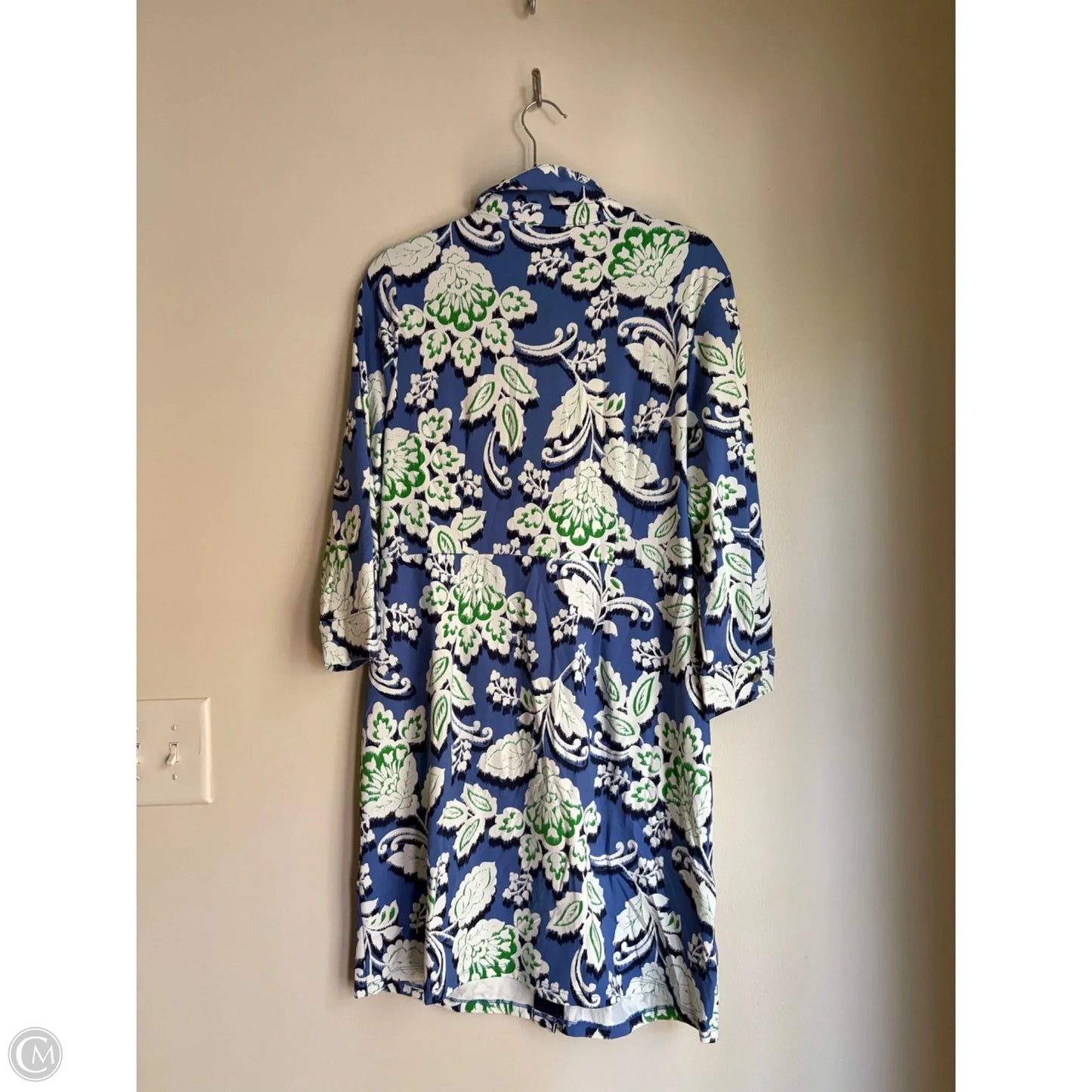Dress Work By Talbots In Blue & Green, Size: L