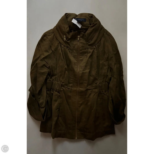 Jacket Moto By French Connection In Green, Size: M