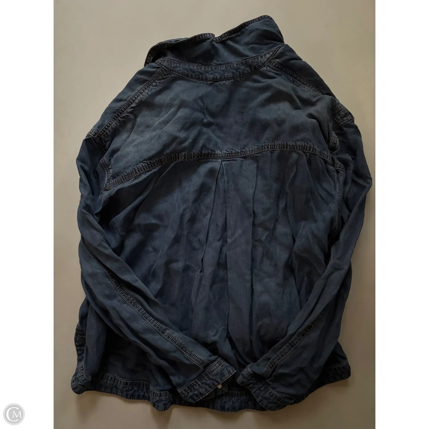 Jacket Denim By Free People In Blue, Size: M