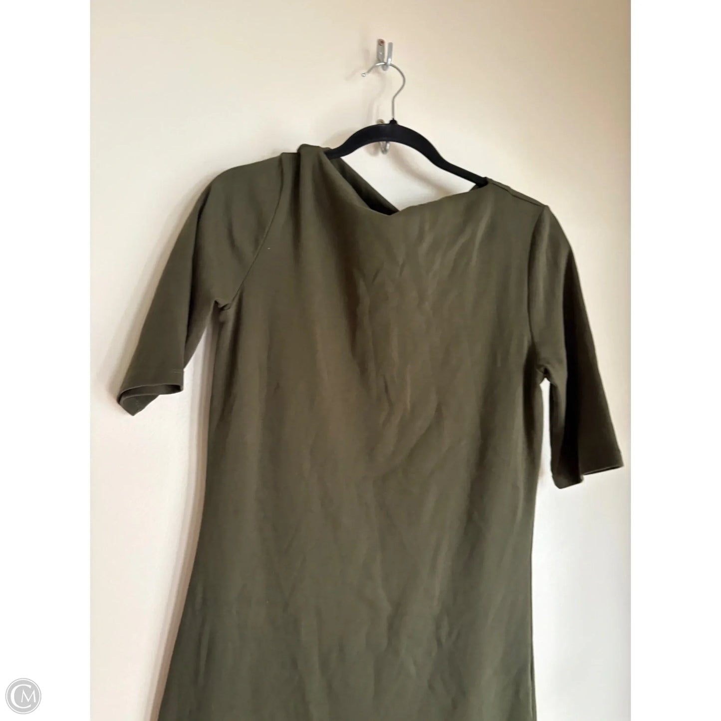 Dress Casual Midi By Zara In Green, Size: M